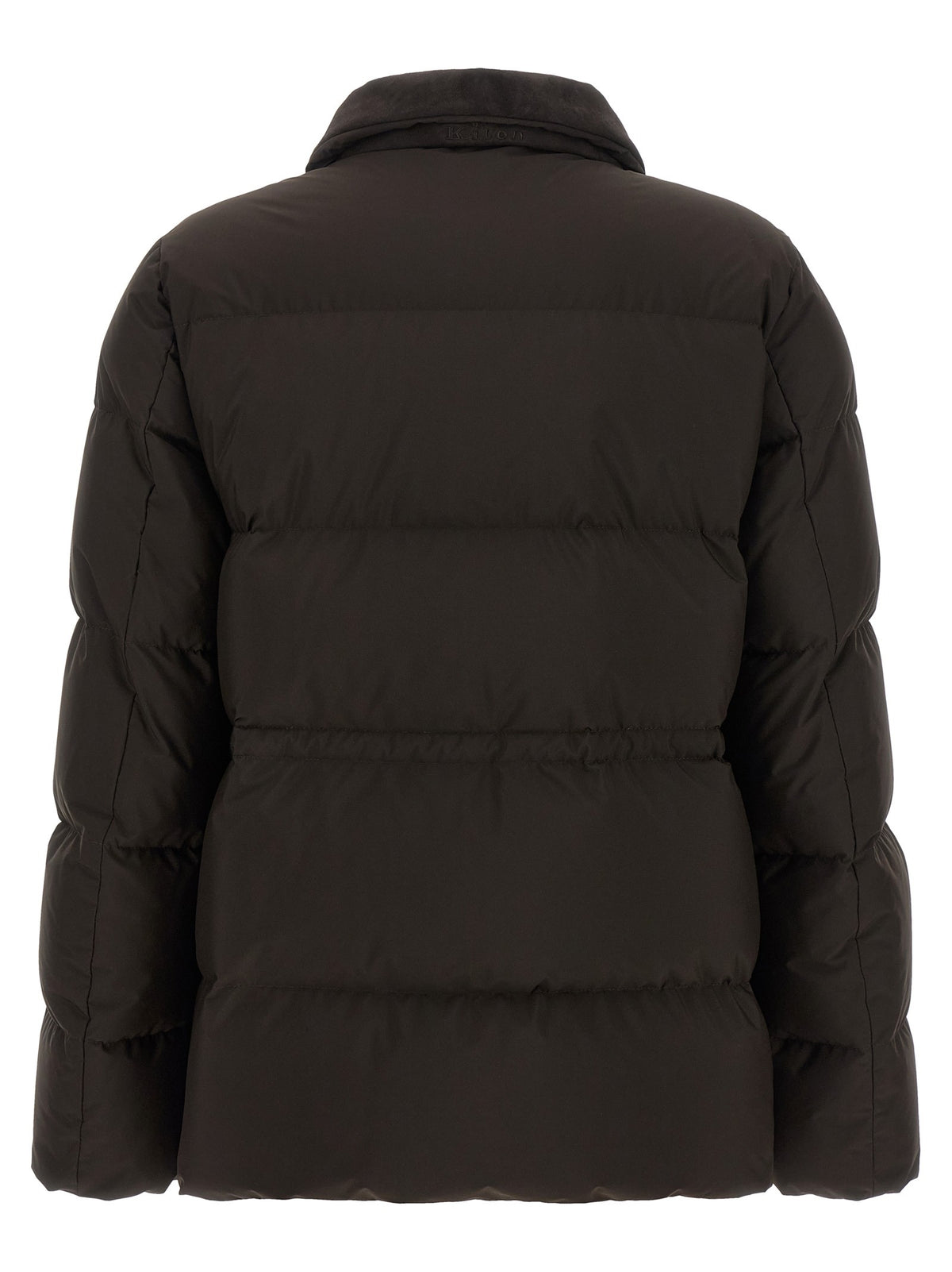 Drawstring down jacket