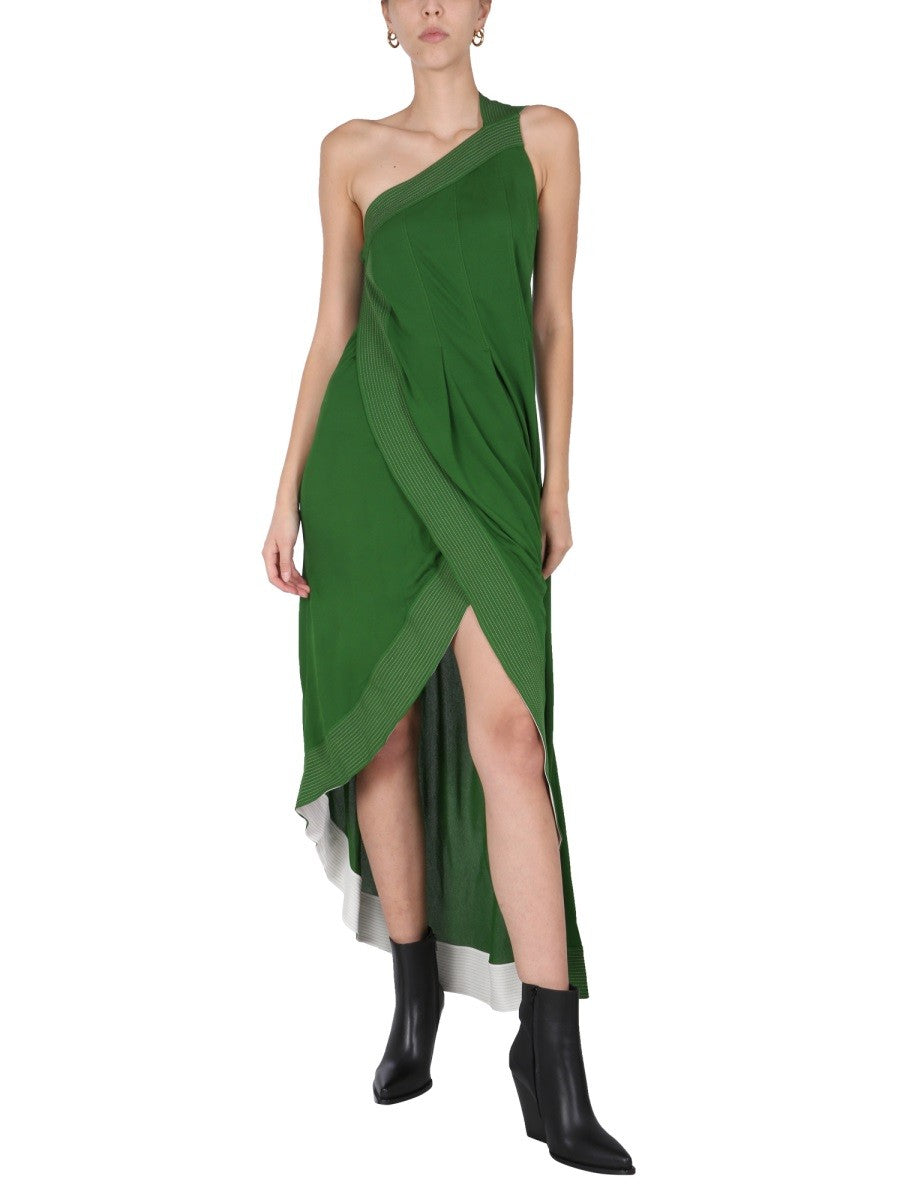 DRESS WITH CONTRASTING STITCHING