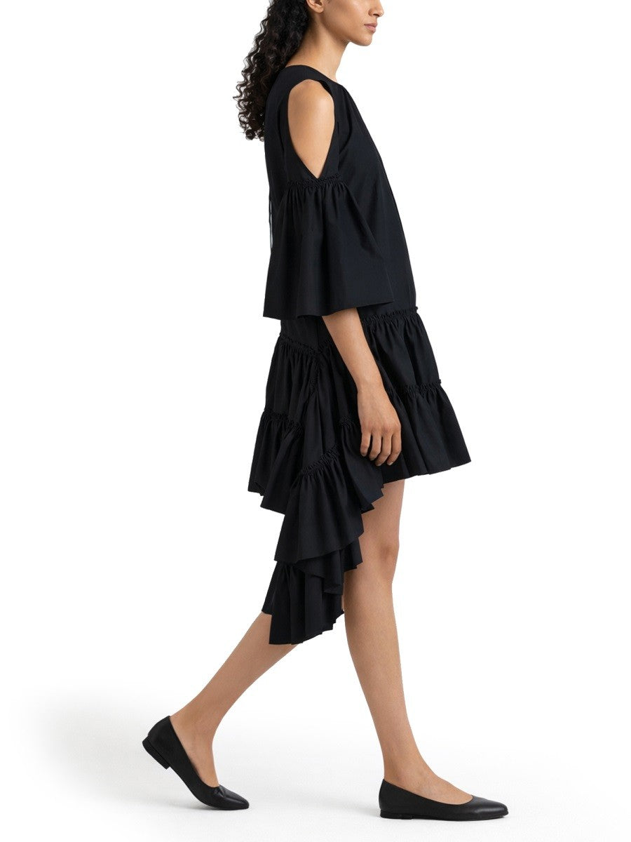 DRESS WITH RUFFLES