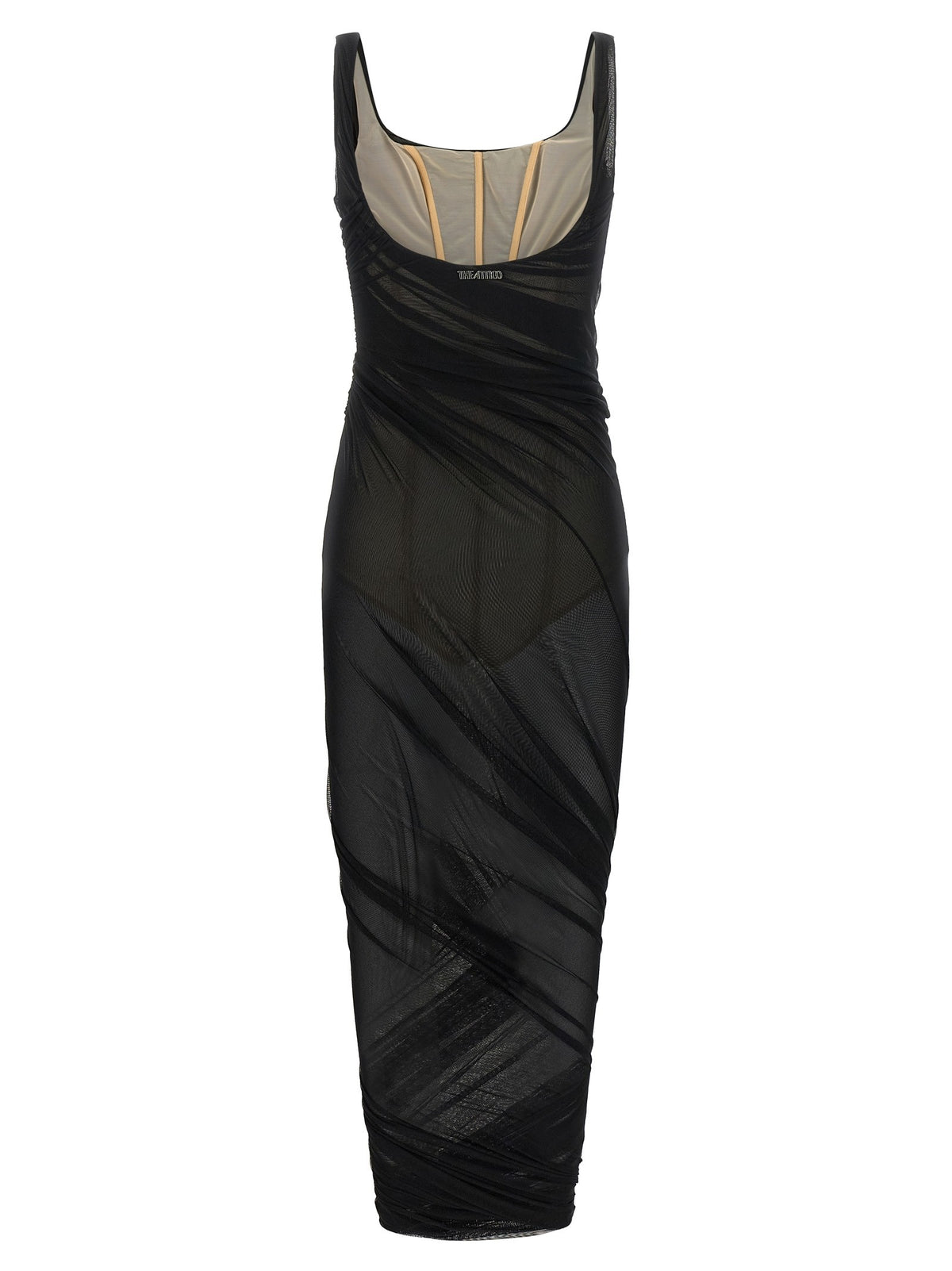Dress with transparencies