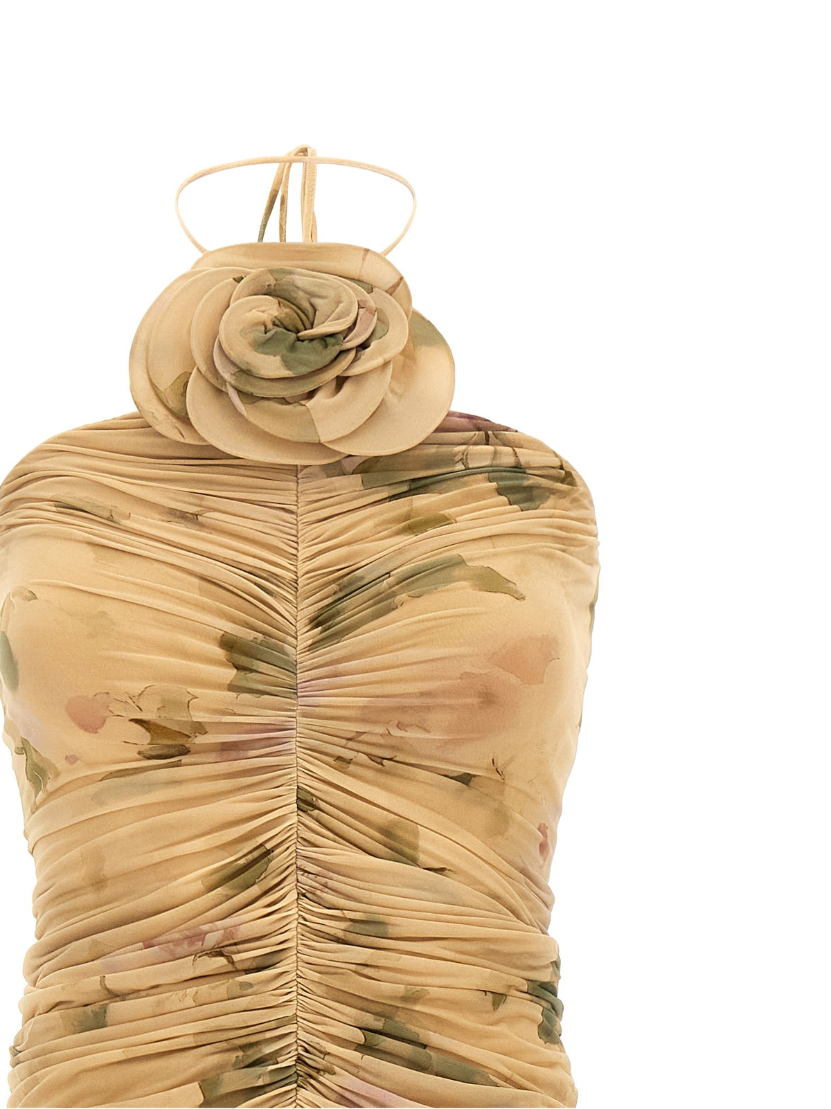 فستان 'DRESS37' بتفاصيل زهور ثلاثية الأبعاد