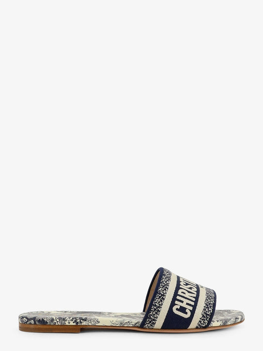 Dway sandals in cotton with Toile de Jouy motif