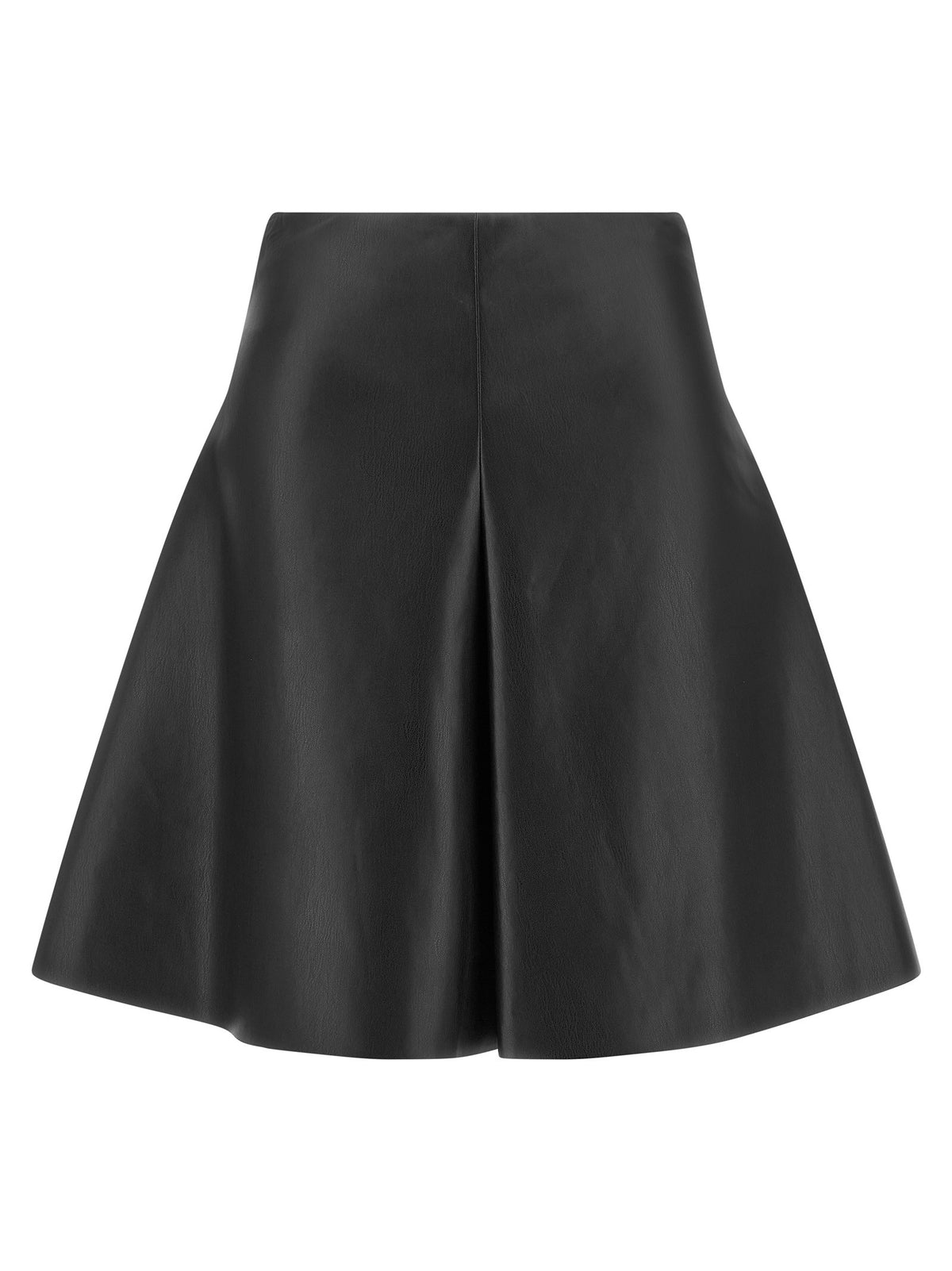 Eco-leather full skirt