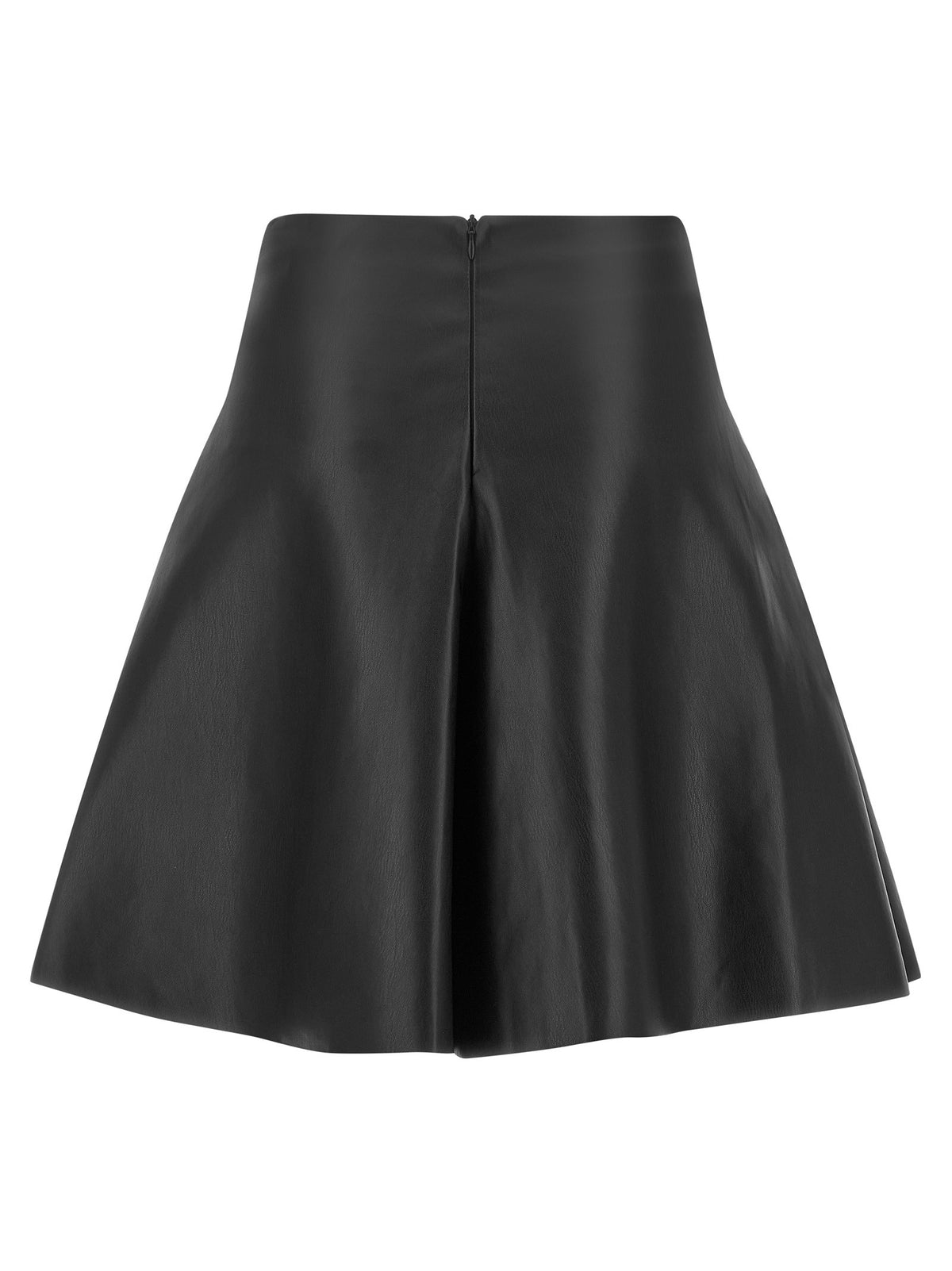 Eco-leather full skirt