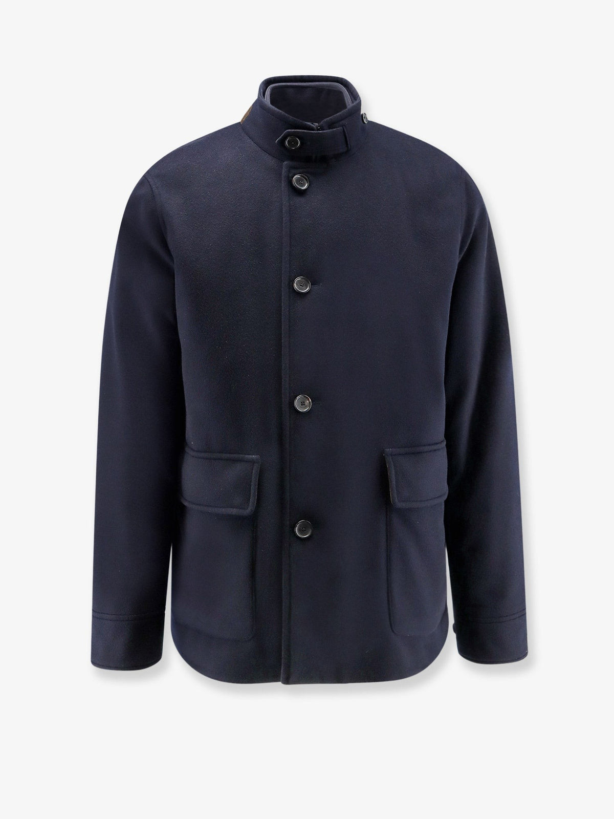 Elan cashmere coat with internal vest
