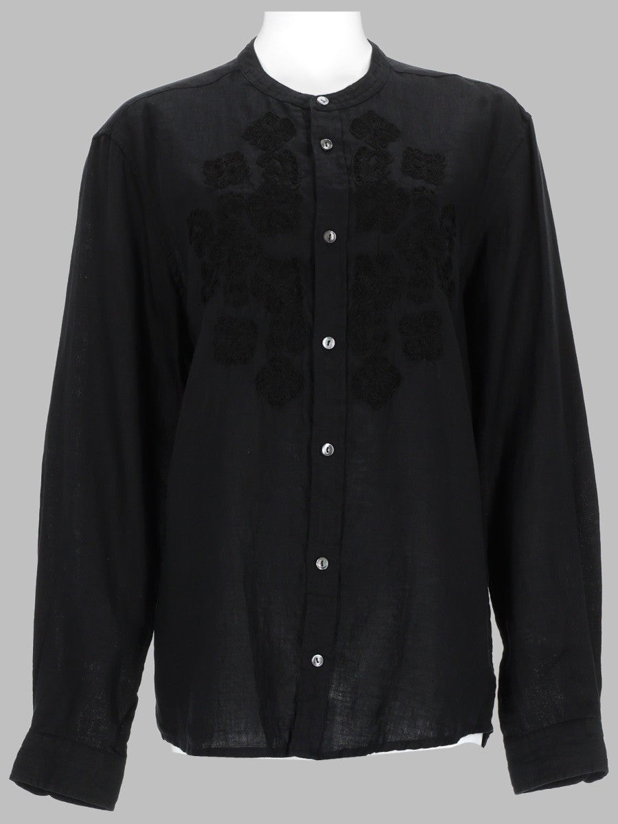 embroidered linen shirt