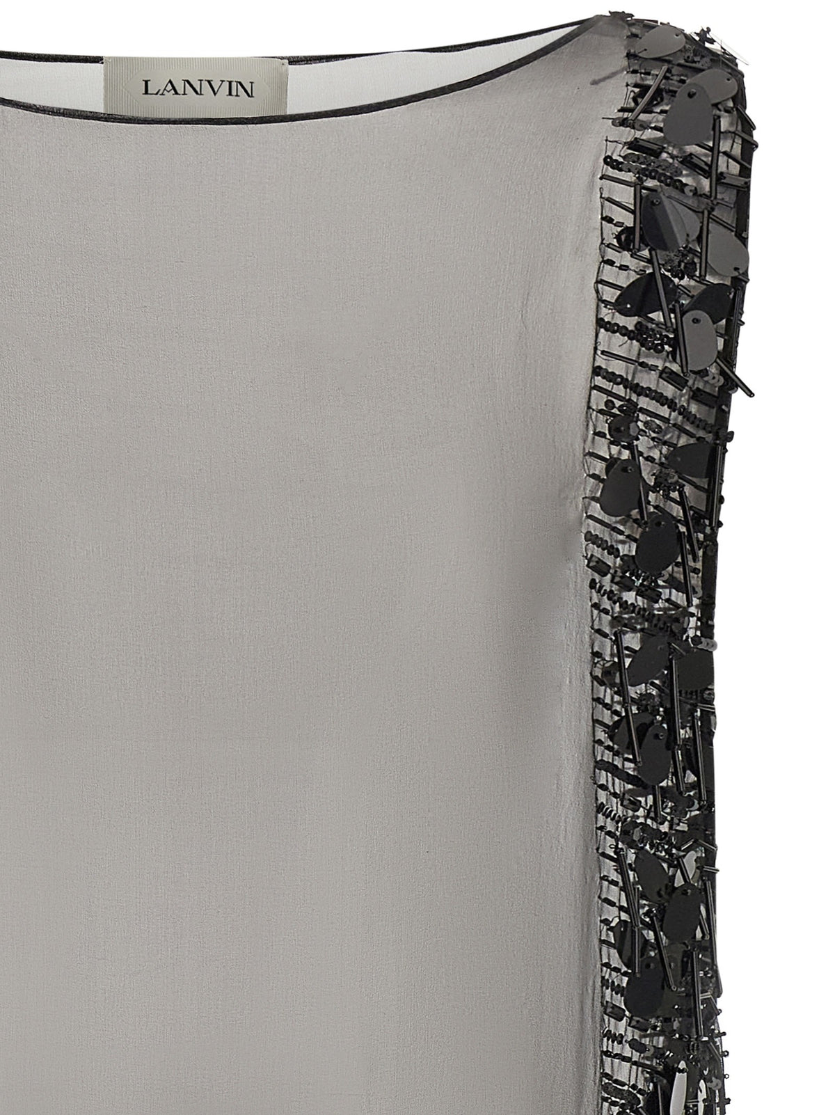 Embroidered silk tunic dress