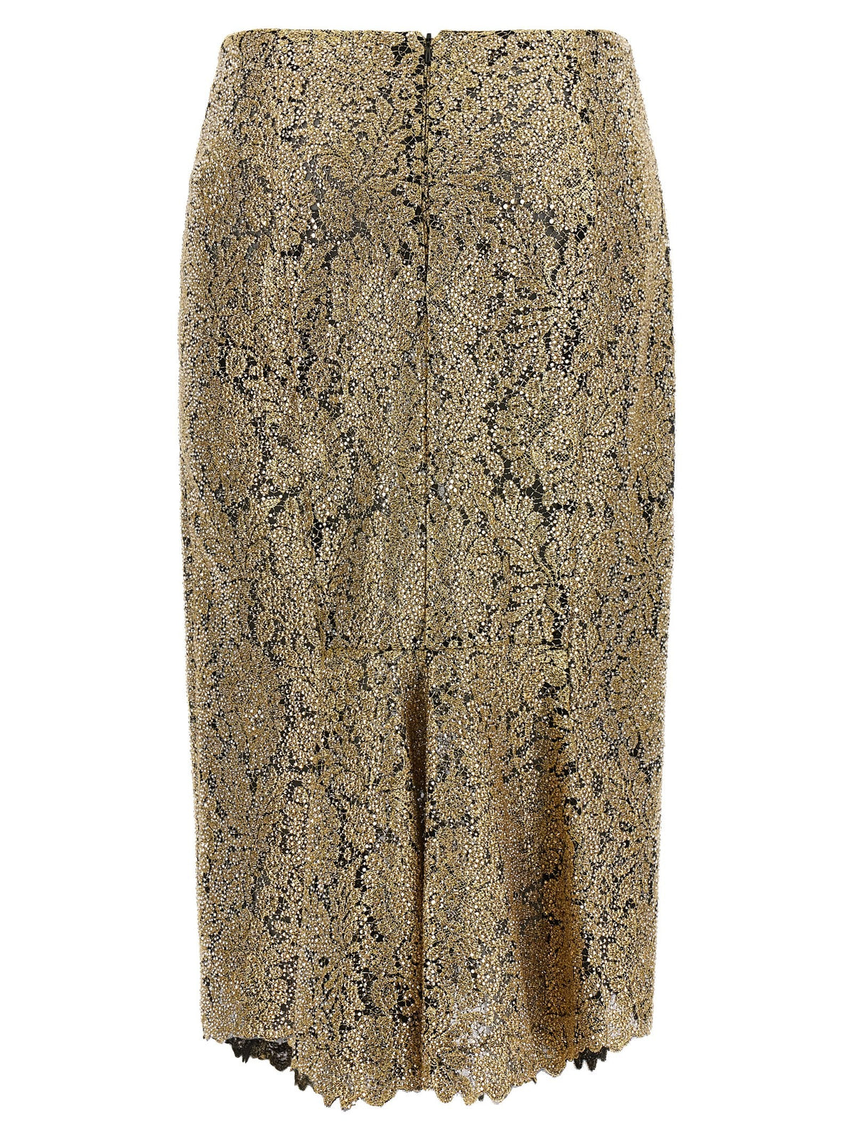 Embroidered tulle skirt