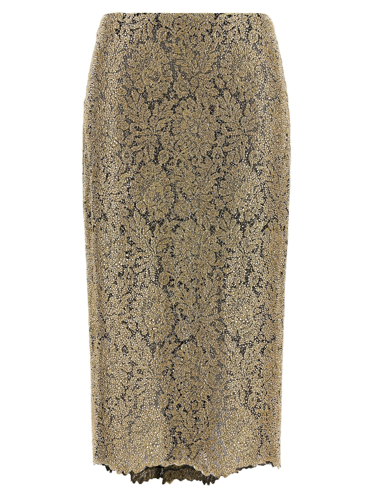 Embroidered tulle skirt