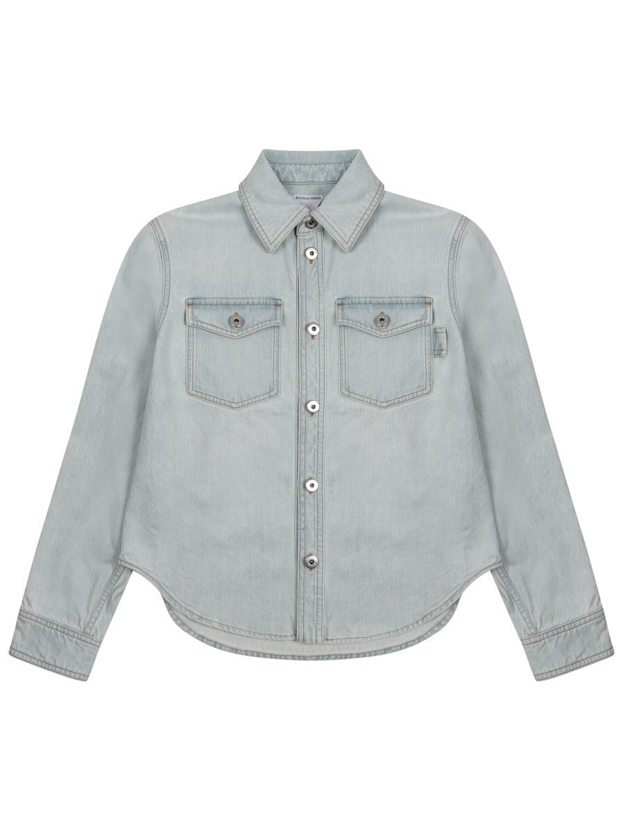 "EXTRA BLEACH" DENIM SHIRT
