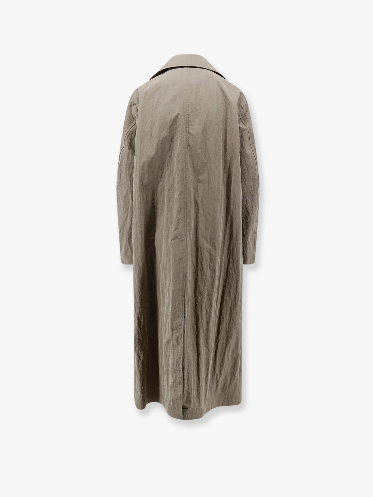 Faded nylon trench coat