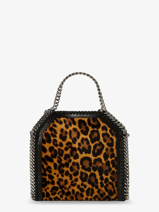 حقيبة كروسبودي Falabella Tiny Bag من المخمل بطبعة حيوانات