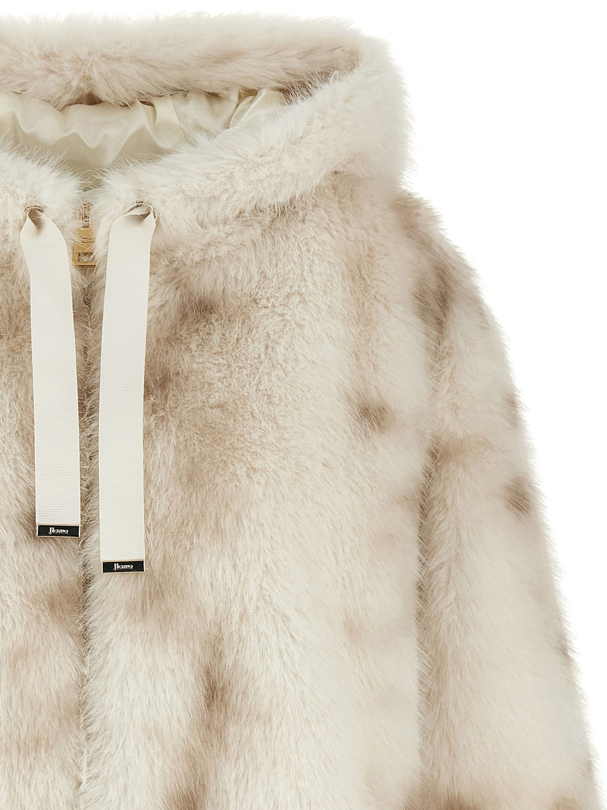 Faux fur bomber jacket