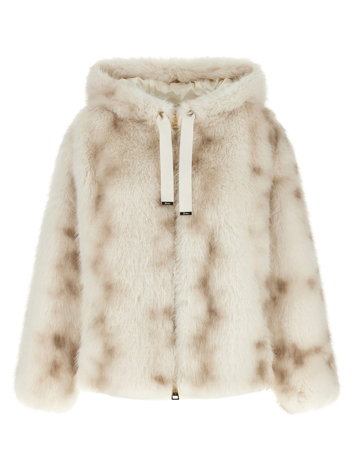 Faux fur bomber jacket
