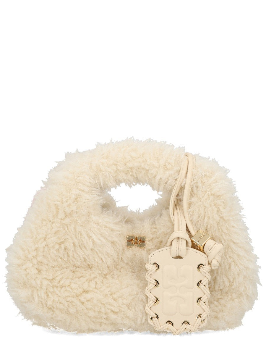 FAUX FUR HOBO BAG