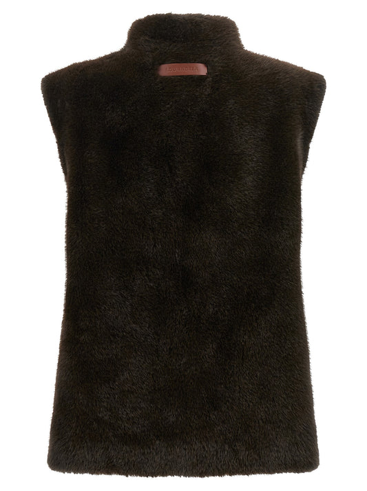 Faux fur vest