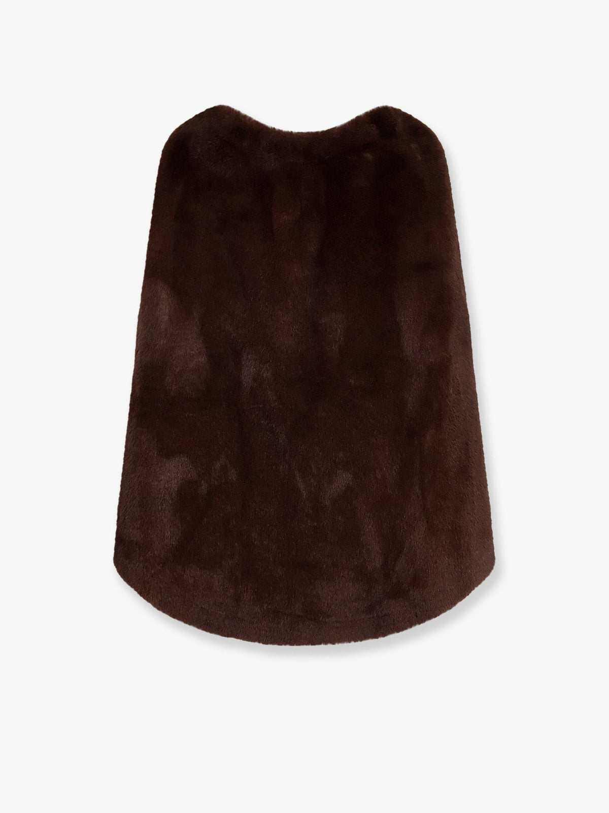 Faux mink cape