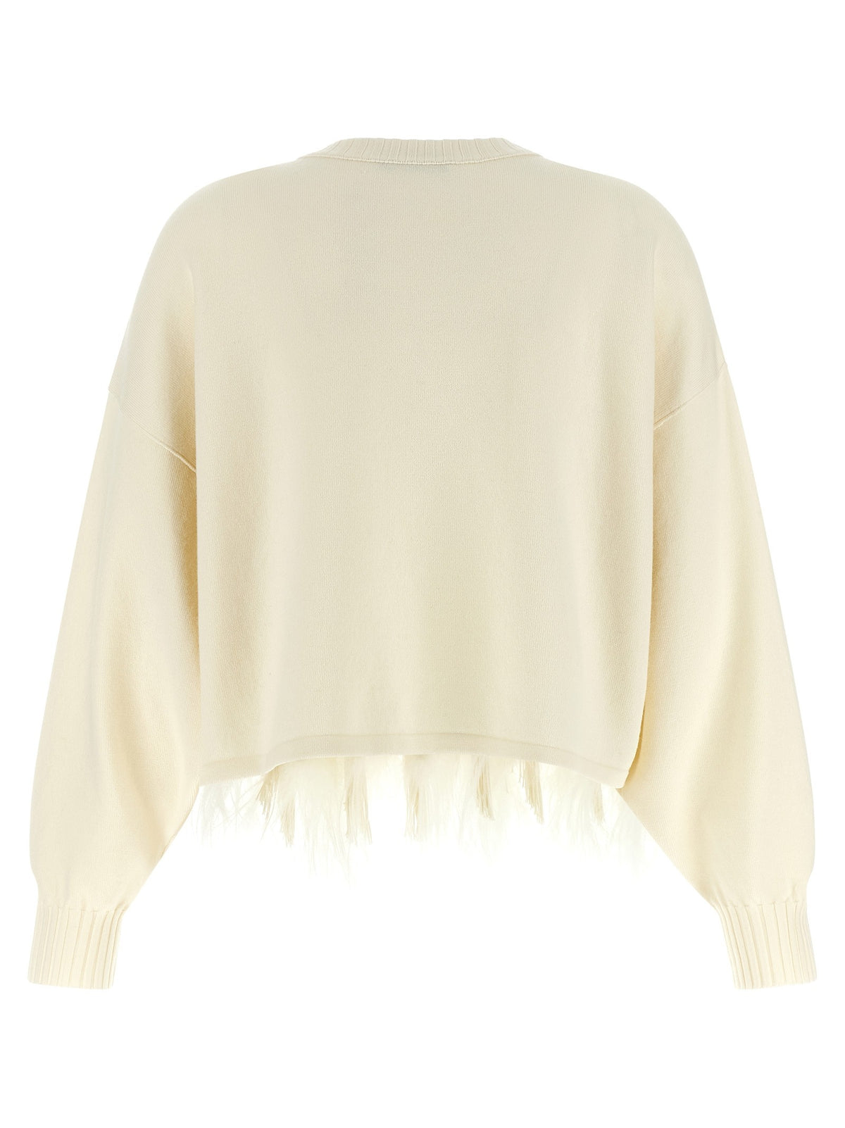 Feather cropped sweater