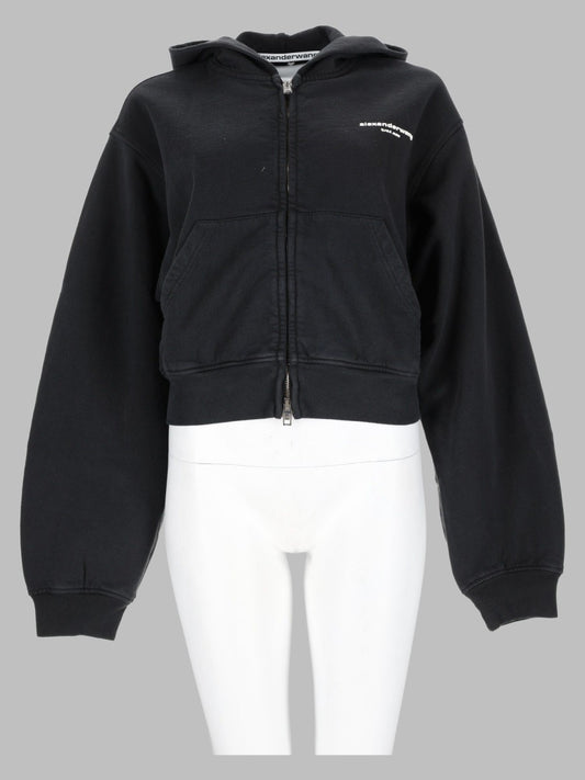 Felpa con Cappuccio e Zip con Logo