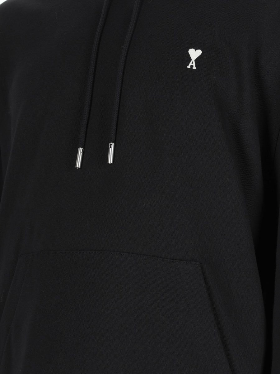 FELPA CON LOGO E CAPPUCCIO