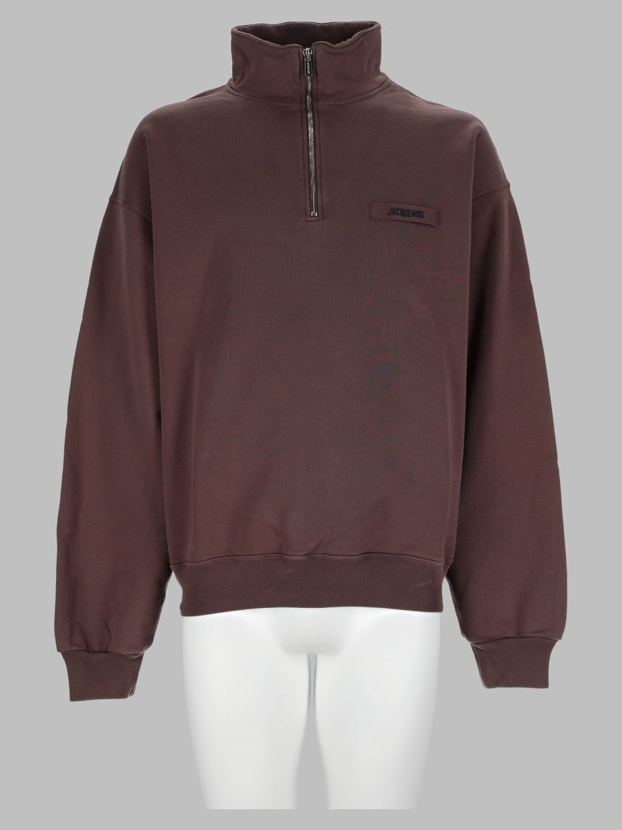 Felpa Con Logo E Zip