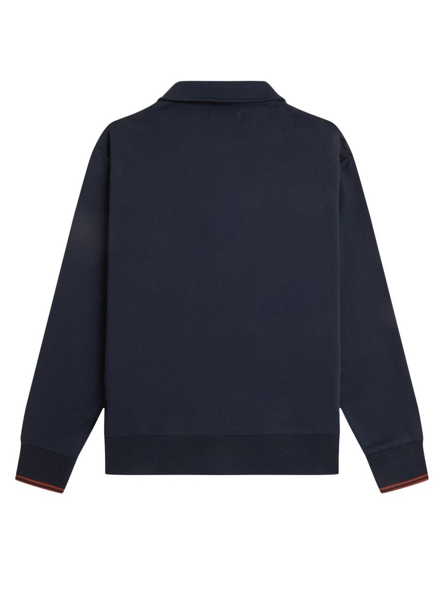 Felpa Con Logo E Zip
