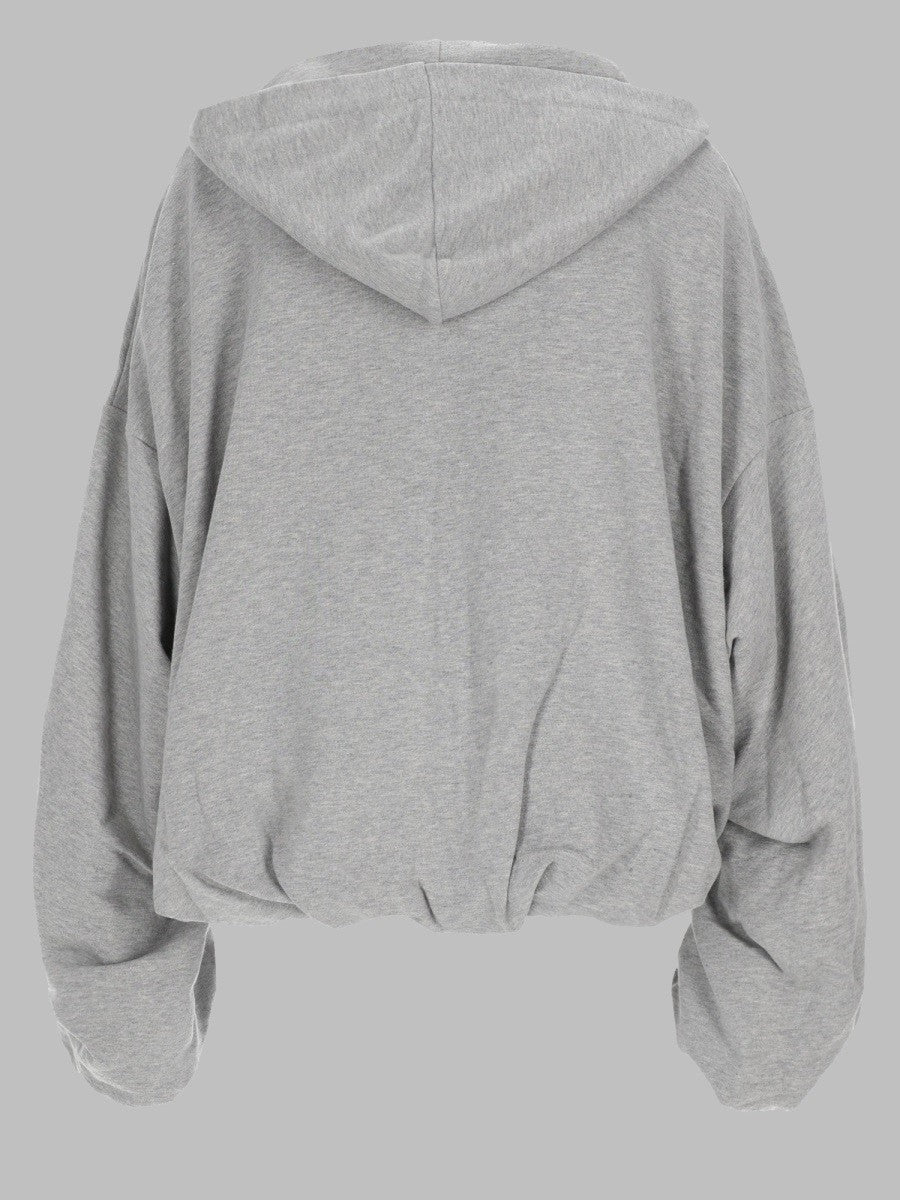 FELPA IN COTONE CON ZIP