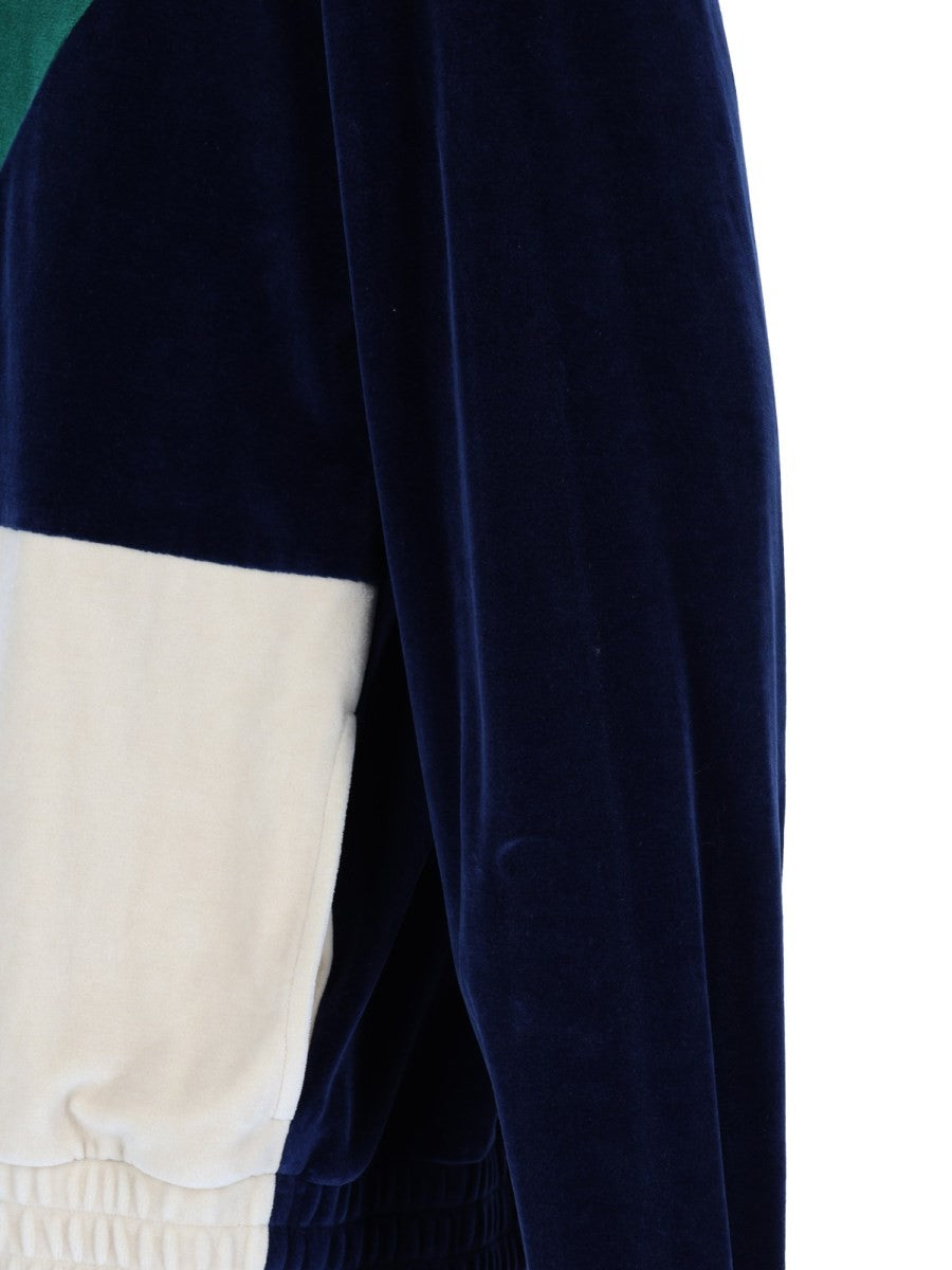 Felpa in Jersey di Cotone con Zip