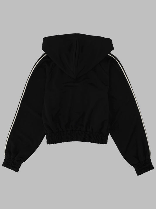 FELPA IN PIQUÉ CON LOGO E ZIP