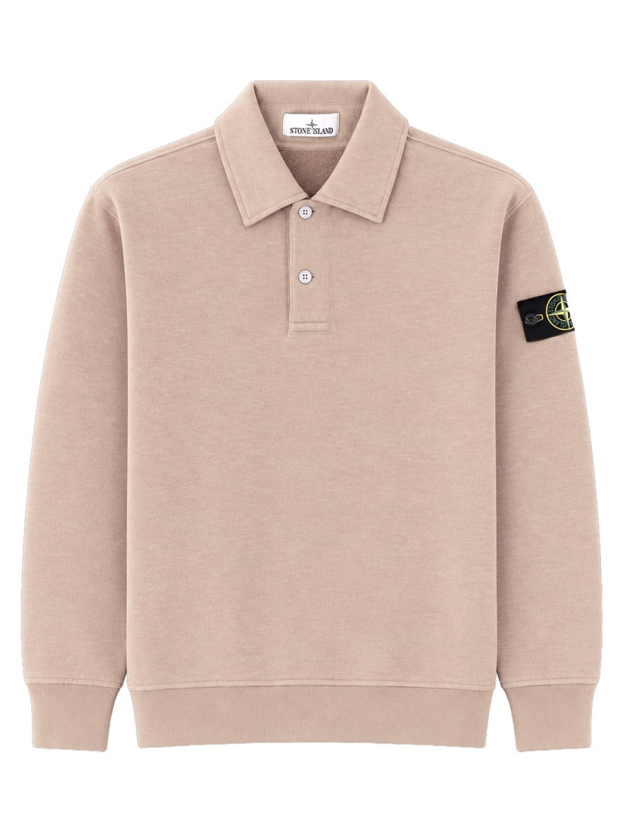 Felpa Oversize Con Colletto Polo