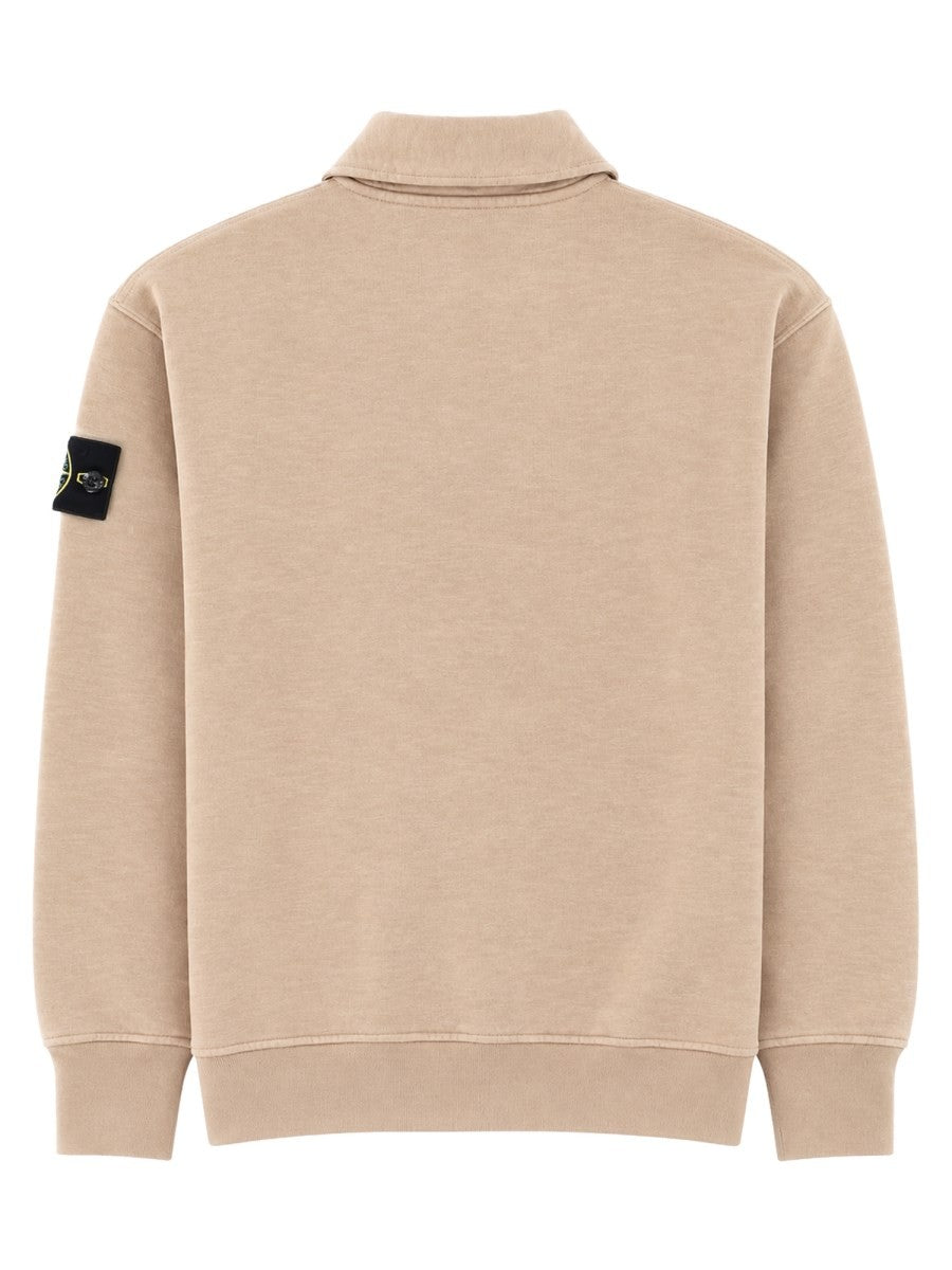 Felpa Oversize Con Colletto Polo