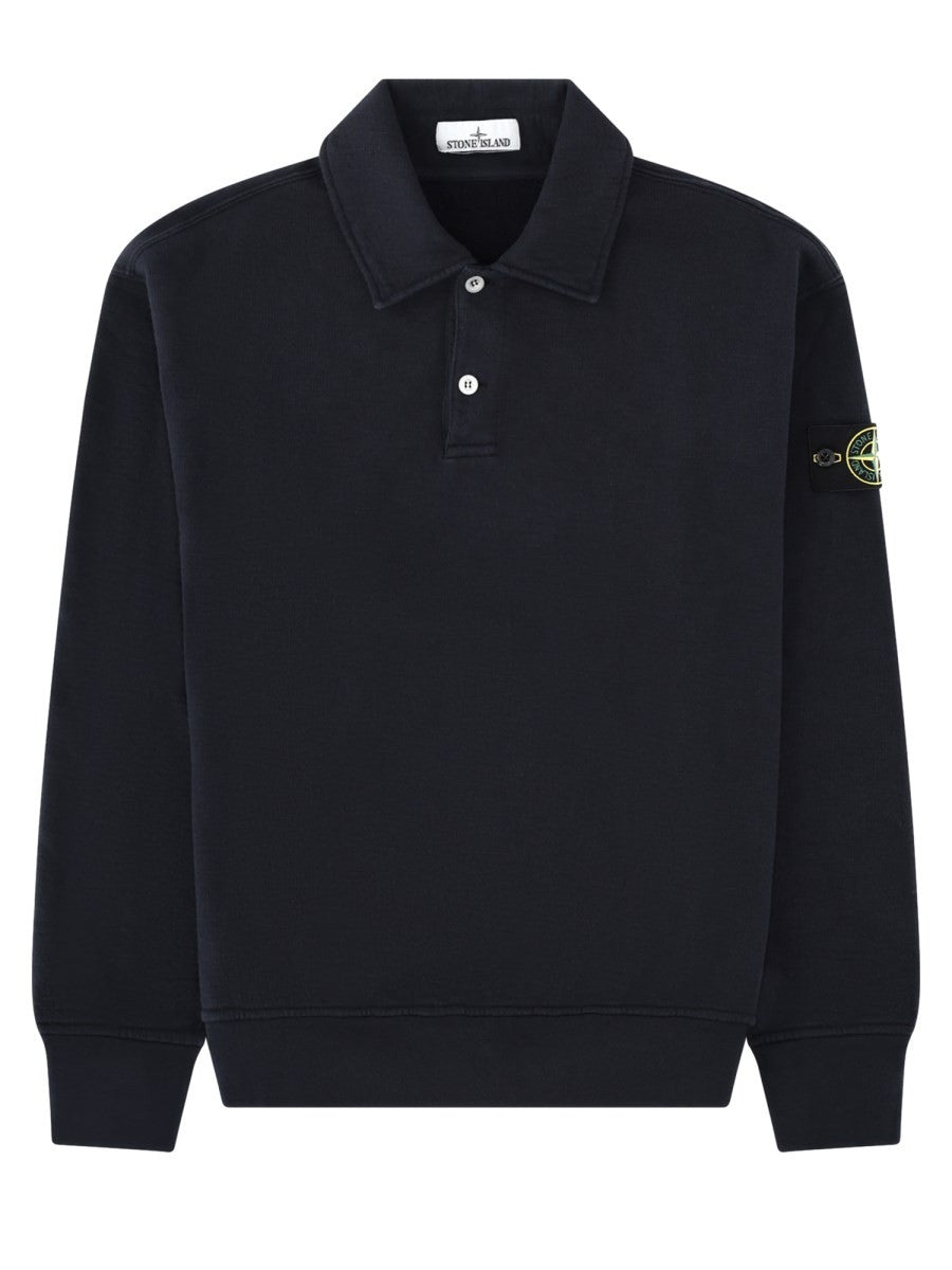 Felpa Oversize Con Colletto Polo