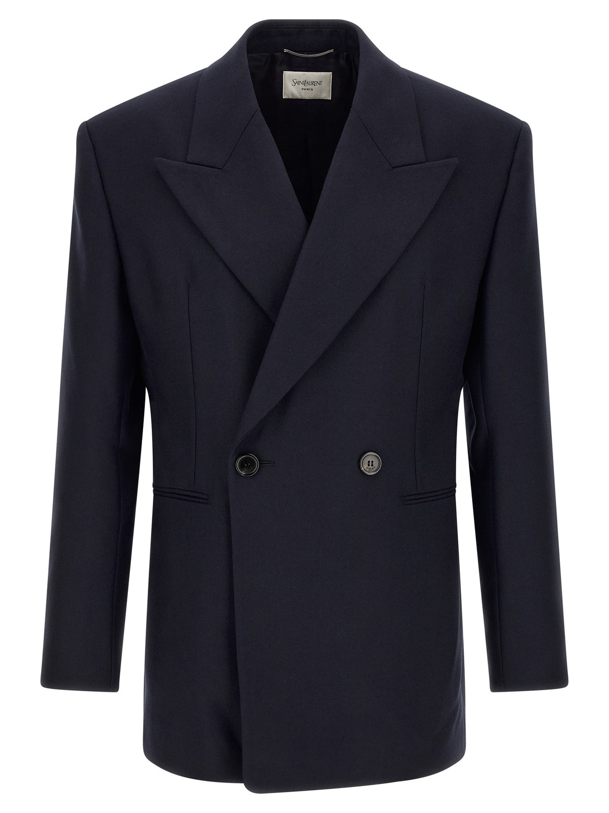 Felted wool gabardine blazer jacket