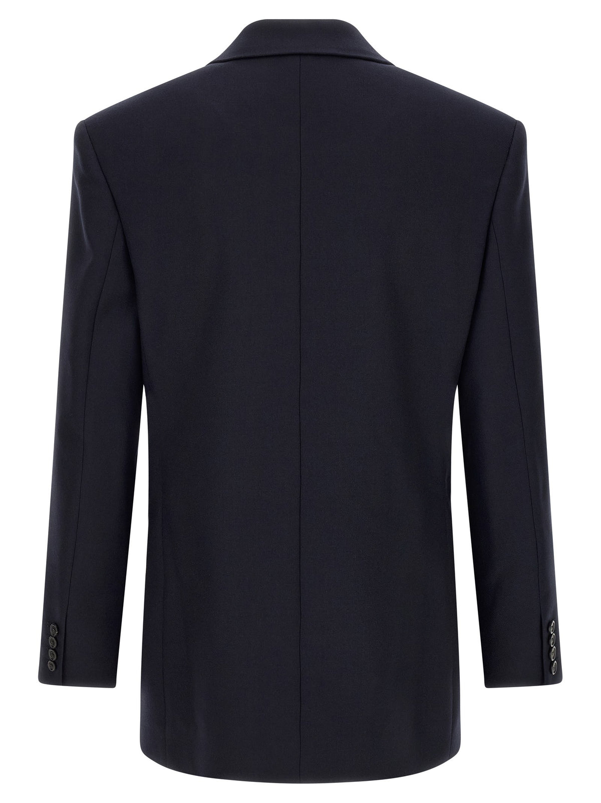 Felted wool gabardine blazer jacket
