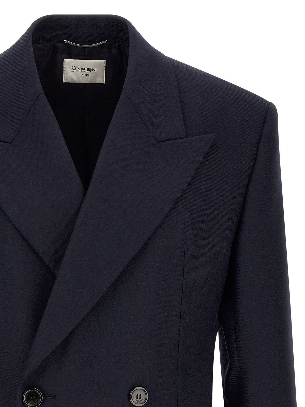 Felted wool gabardine blazer jacket