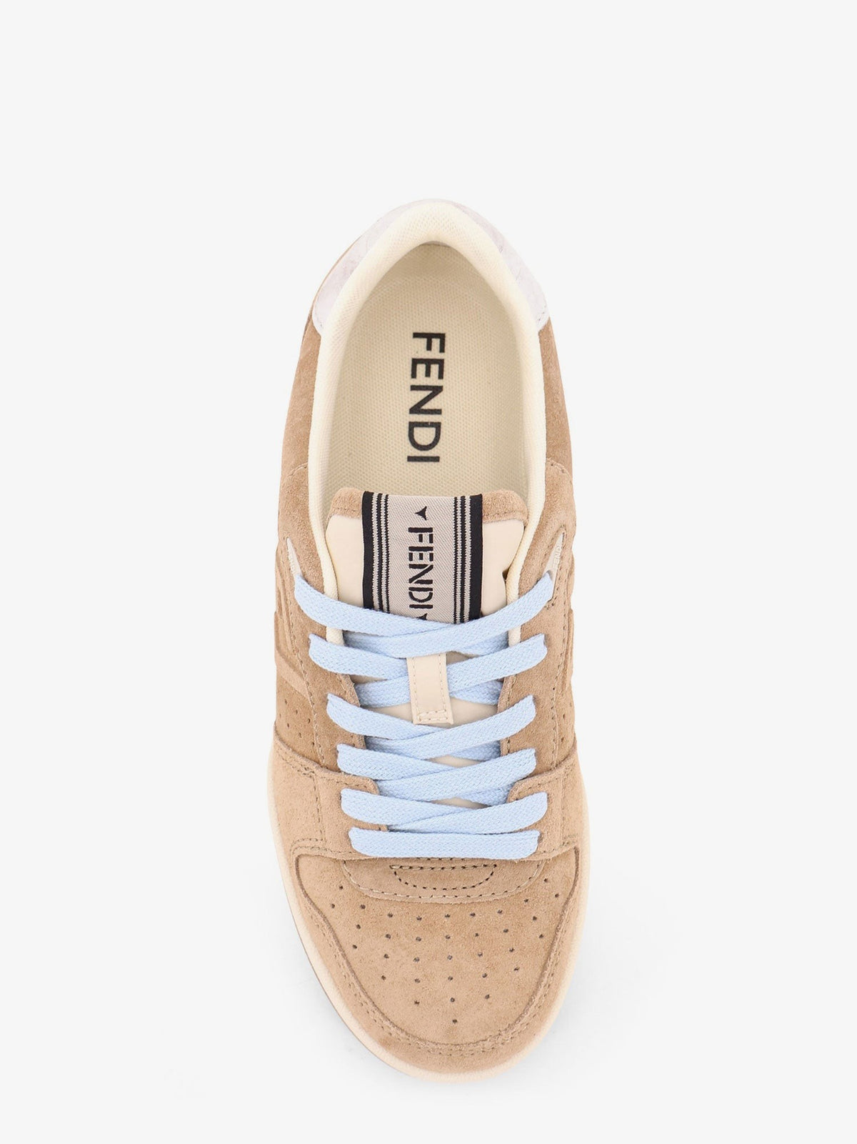 Fendi Match suede sneakers