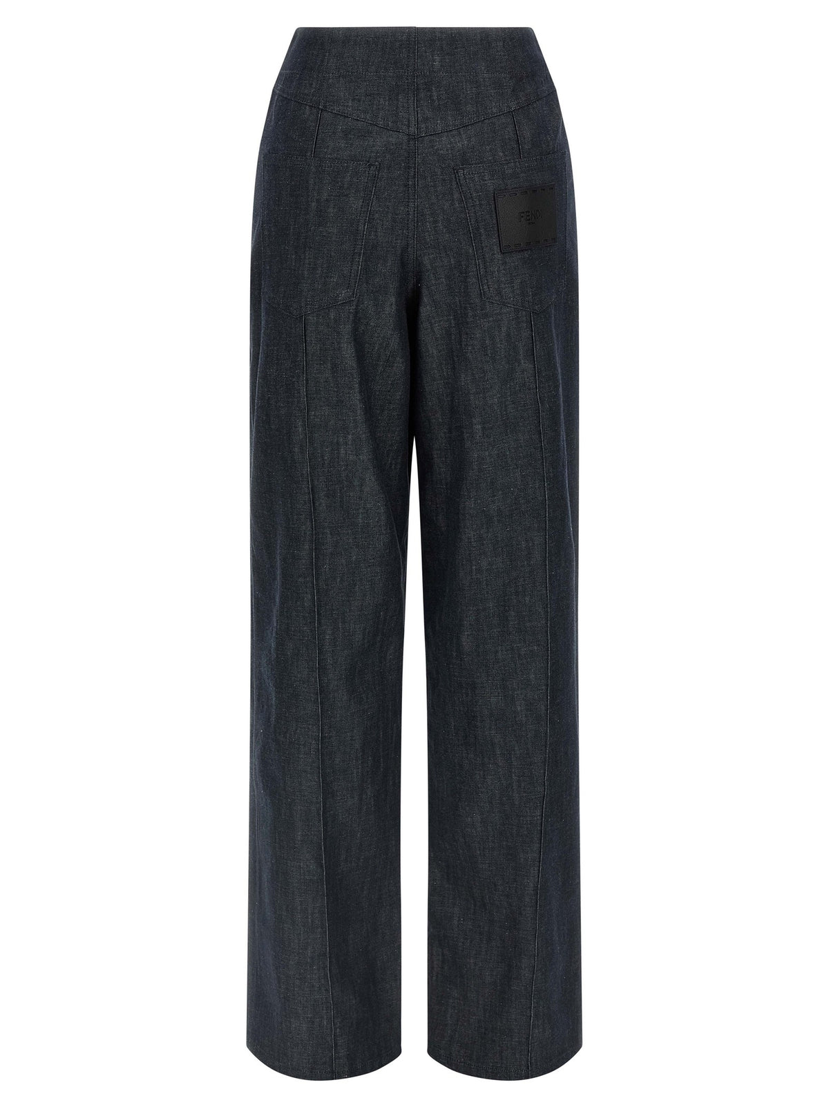 'Fendi Roma' patch jeans