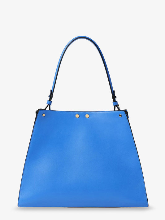 حقيبة كتف Fendi Way Medium جلدية ببطانة متباينة