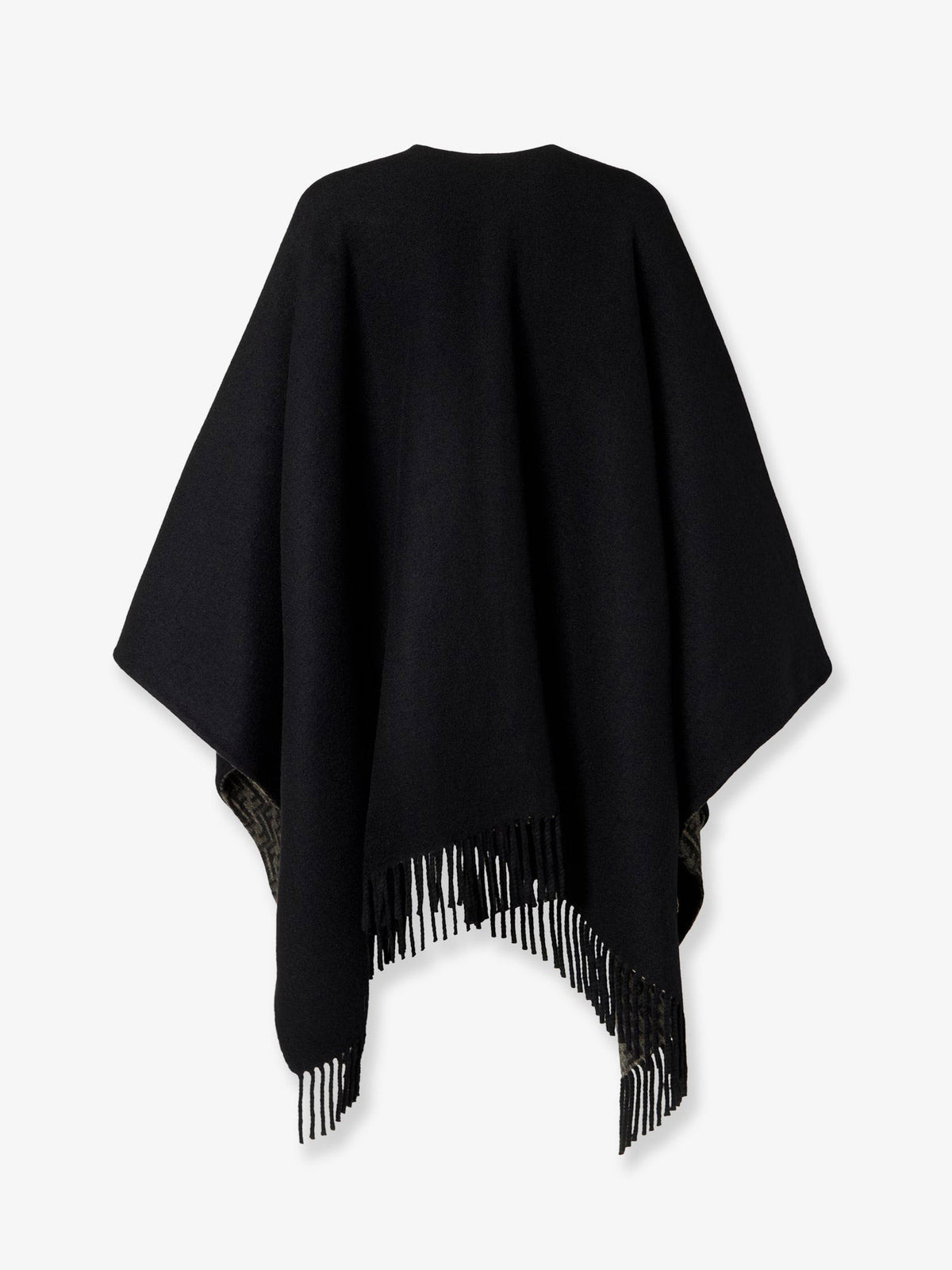 FF pumpkin wool and cashmere cape