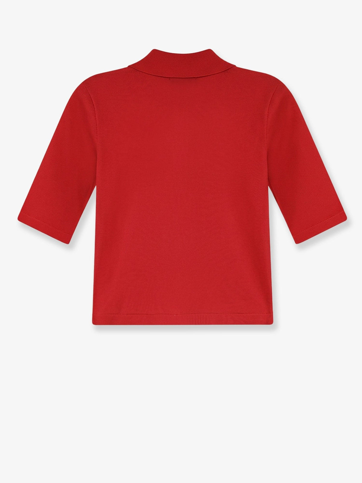 Fine stretch silk knit polo shirt