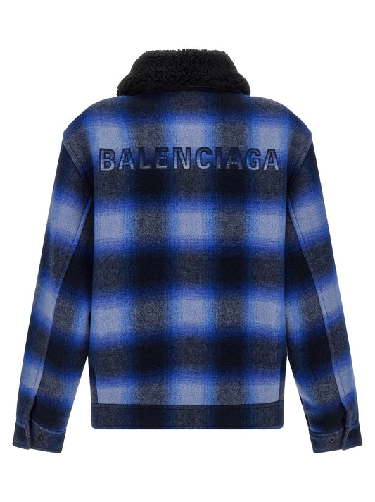 Flannel bomber jacket
