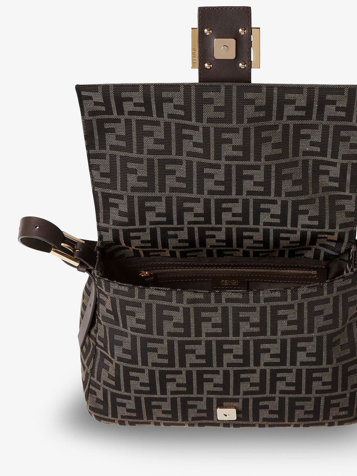 Flap 26325 FF Zucca Jacquard shoulder bag