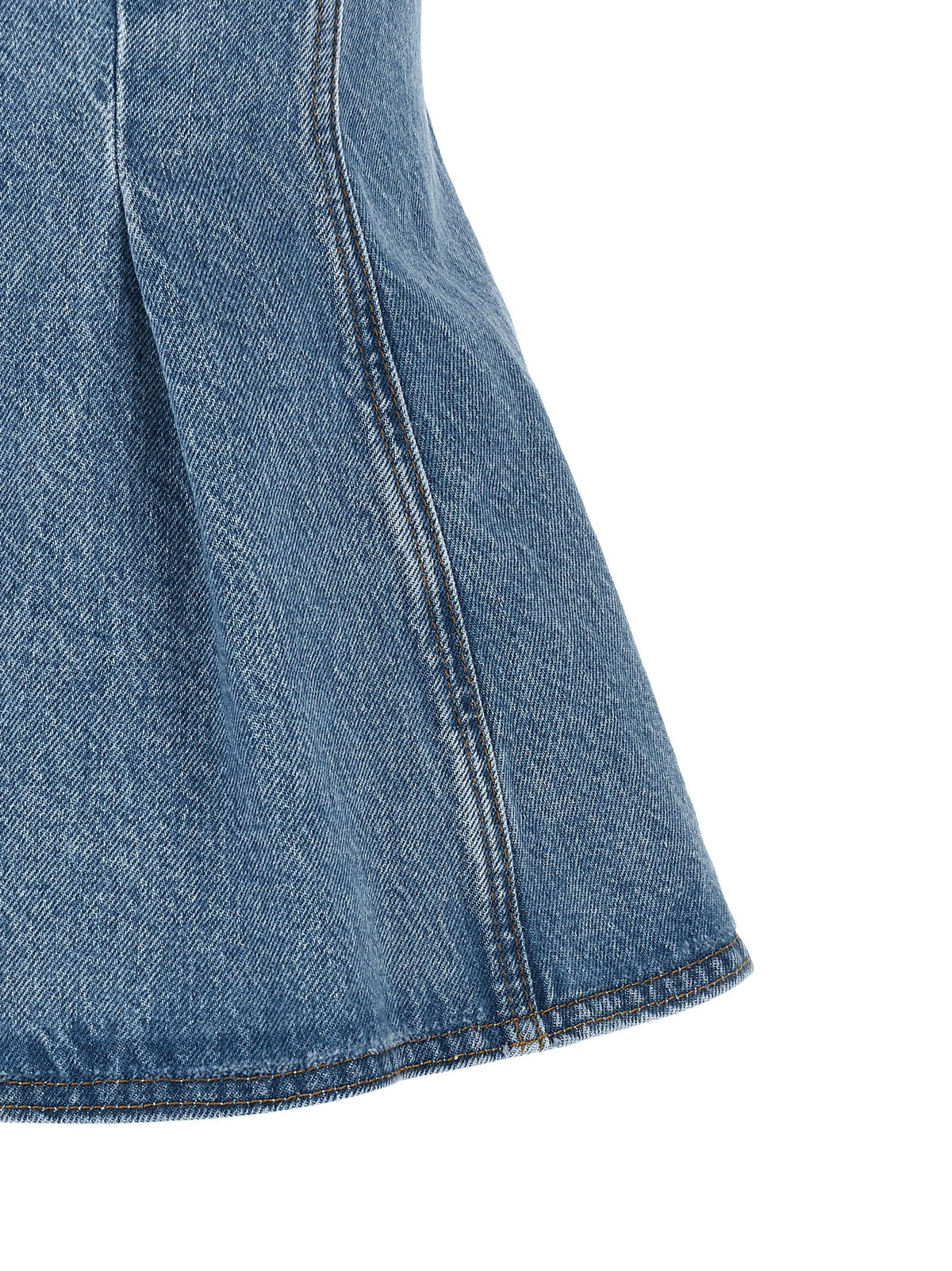 'Flared Denim' top