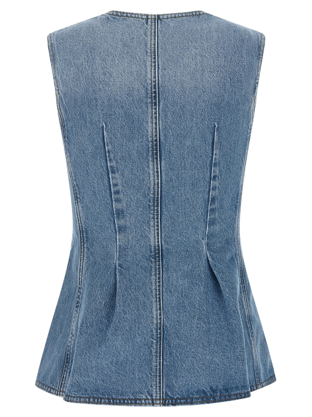 'Flared Denim' top