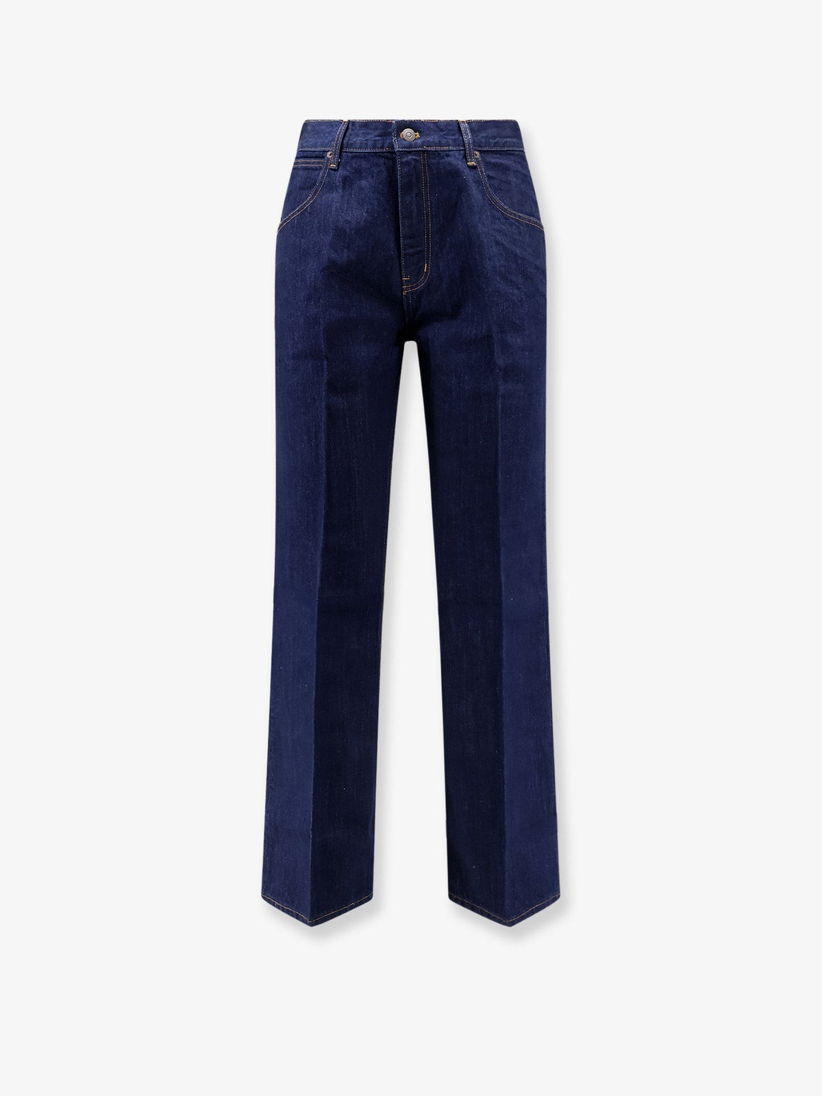 Flared-Leg cotton jeans