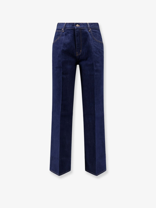 Flared-Leg cotton jeans