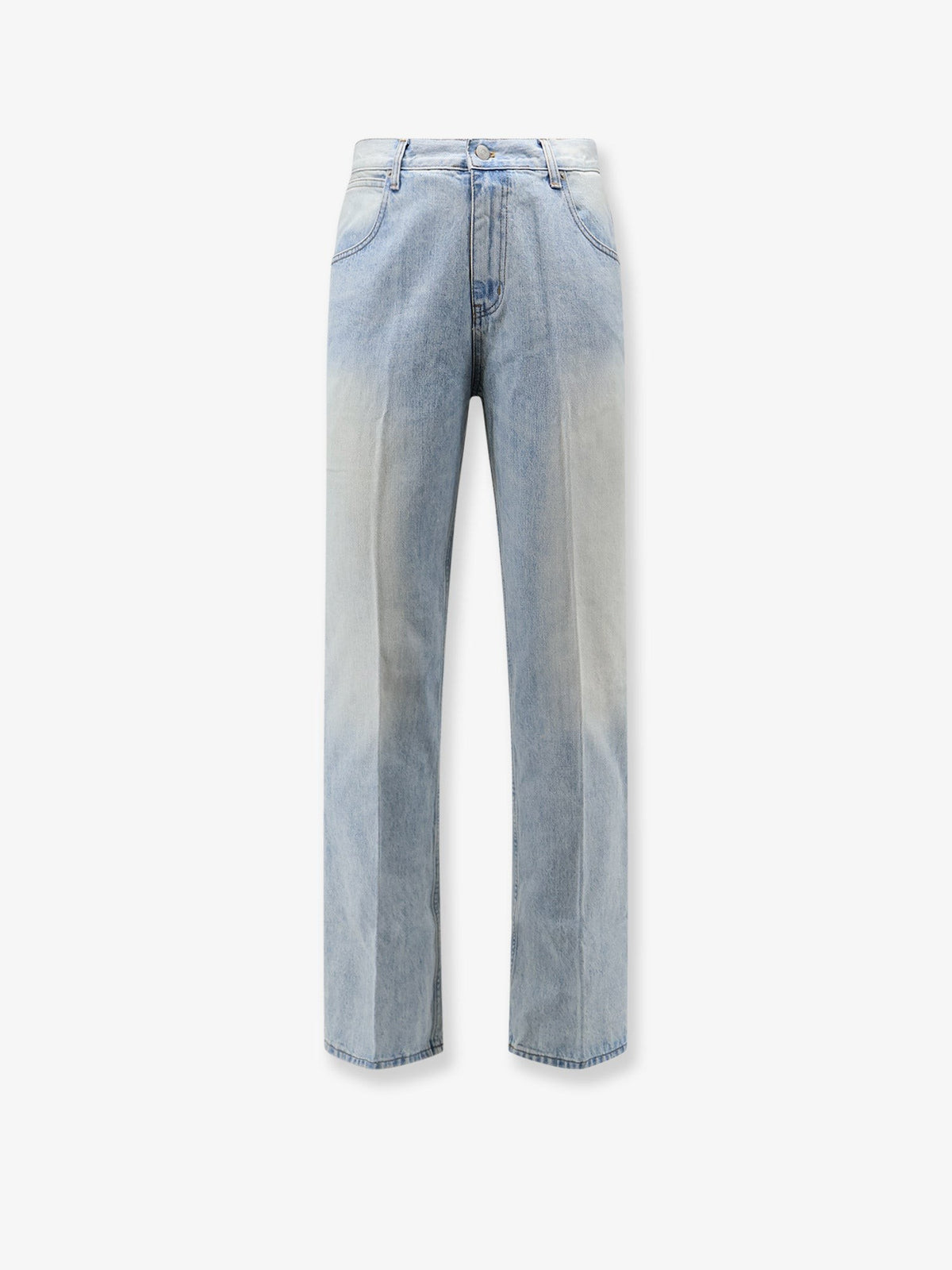Flared-Leg cotton jeans