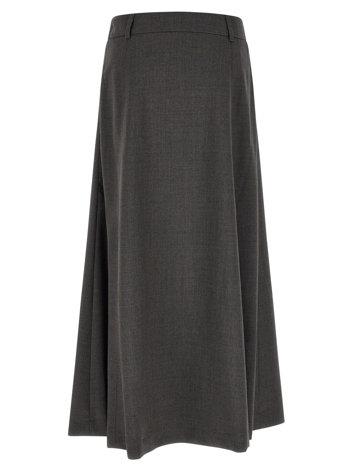 Flared skirt with loops