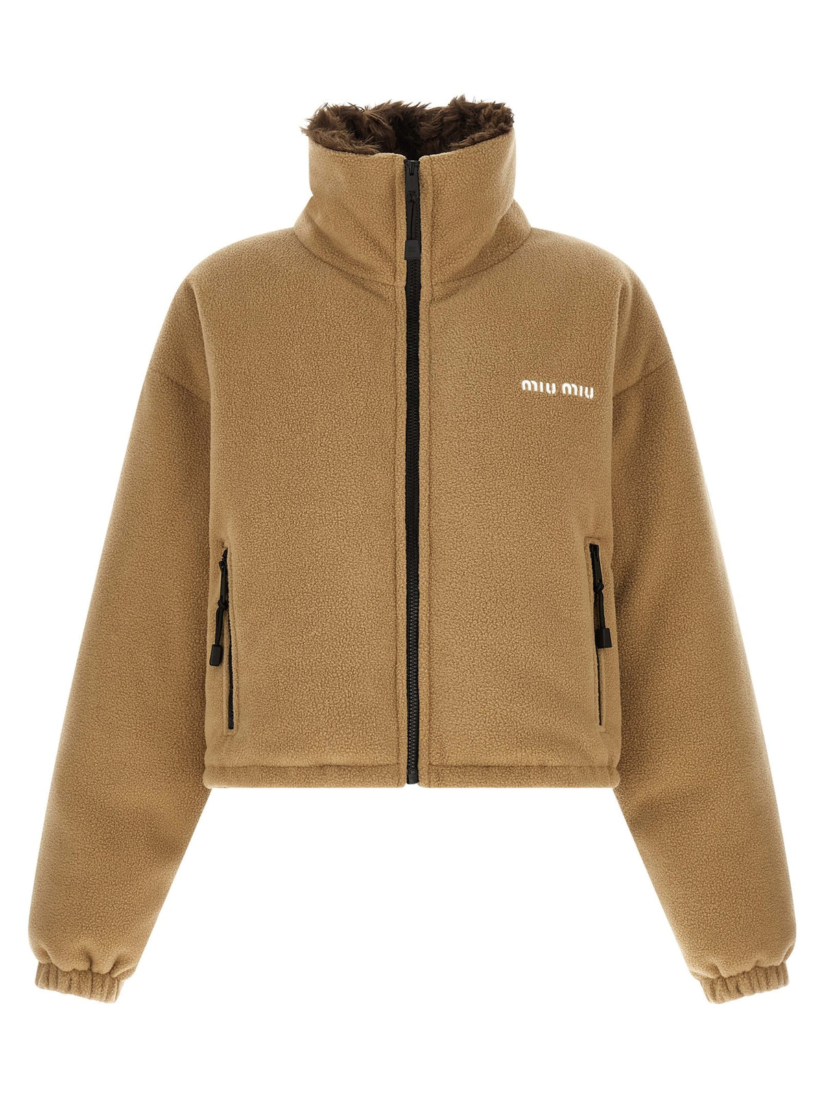 Fleece down jacket