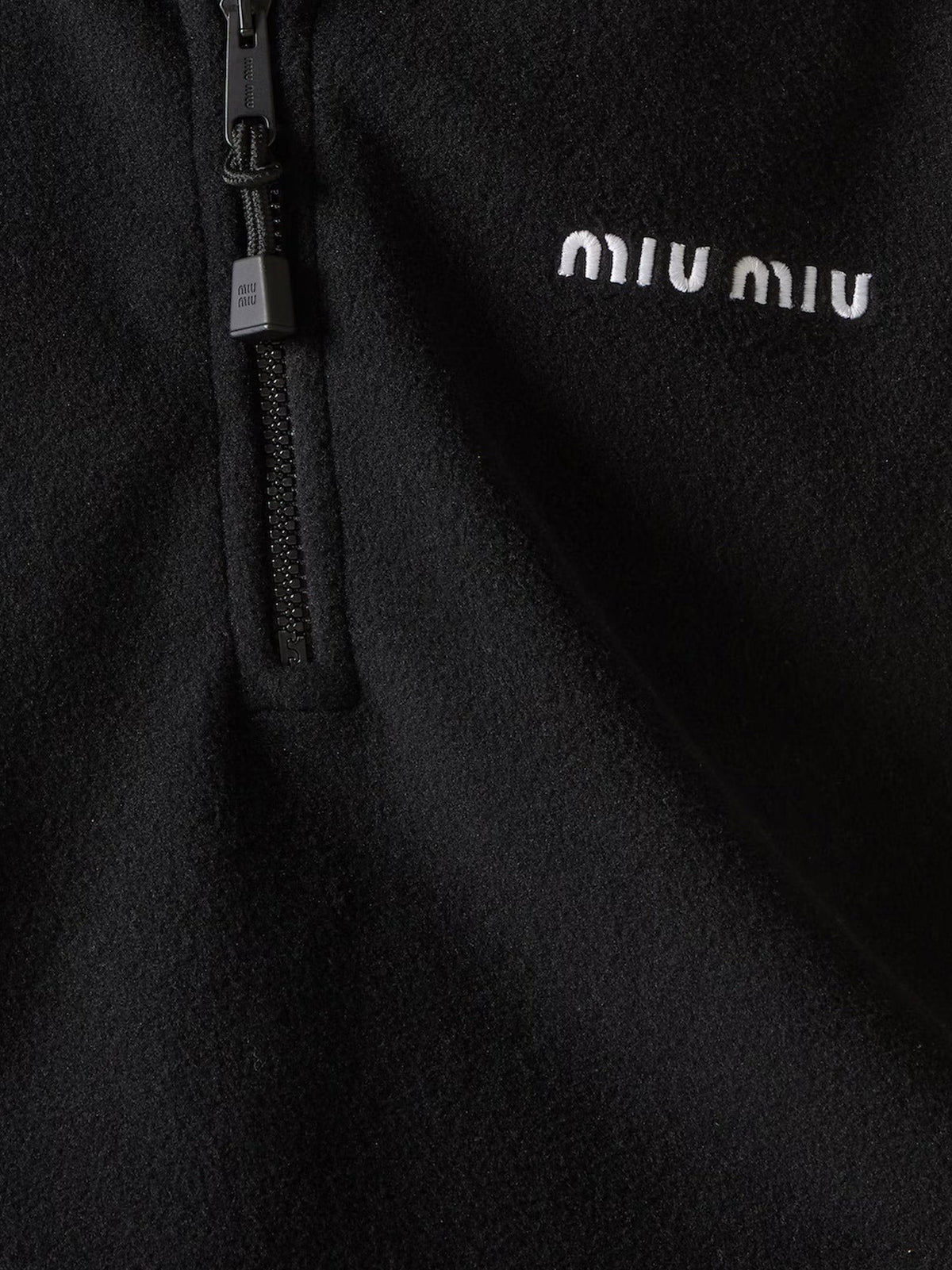 Fleece sweatshirt with Lettering Logo embroidery